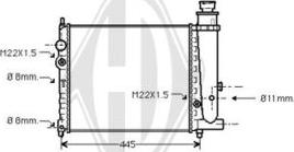 Diederichs DCM2727 - Радіатор, охолодження двигуна autocars.com.ua