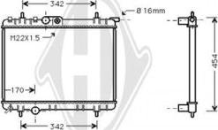 Diederichs DCM2785 - Радіатор, охолодження двигуна autocars.com.ua