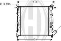 Diederichs DCM2833 - Радіатор, охолодження двигуна autocars.com.ua