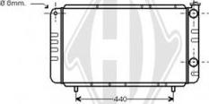 Diederichs DCM2839 - Радіатор, охолодження двигуна autocars.com.ua