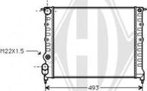 Diederichs DCM2852 - Радіатор, охолодження двигуна autocars.com.ua