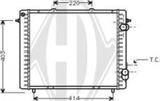 Diederichs DCM2874 - Радіатор, охолодження двигуна autocars.com.ua