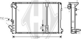 Diederichs DCM2885 - Радіатор, охолодження двигуна autocars.com.ua