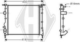 Diederichs DCM2898 - Радіатор, охолодження двигуна autocars.com.ua