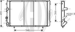 Diederichs DCM2911 - Радіатор, охолодження двигуна autocars.com.ua