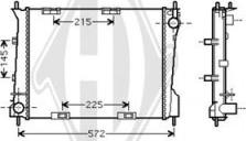 Diederichs DCM2965 - Радіатор, охолодження двигуна autocars.com.ua