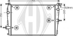 Diederichs DCM2969 - Радиатор, охлаждение двигателя autodnr.net