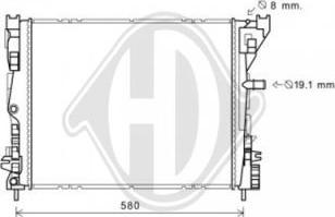 Diederichs DCM2971 - Радіатор, охолодження двигуна autocars.com.ua