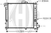 Diederichs DCM2980 - Радіатор, охолодження двигуна autocars.com.ua