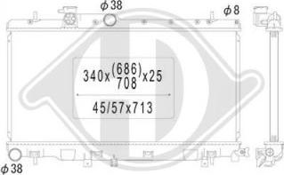 Diederichs DCM3032 - Радіатор, охолодження двигуна autocars.com.ua