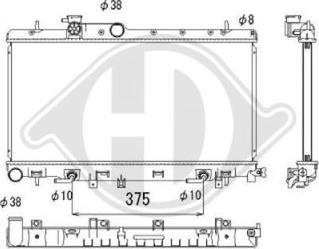 Diederichs DCM3033 - Радіатор, охолодження двигуна autocars.com.ua