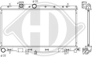 Diederichs DCM3034 - Радіатор, охолодження двигуна autocars.com.ua