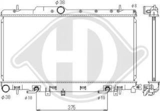 Diederichs DCM3038 - Радіатор, охолодження двигуна autocars.com.ua