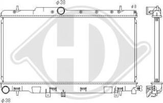 Diederichs DCM3039 - Радіатор, охолодження двигуна autocars.com.ua