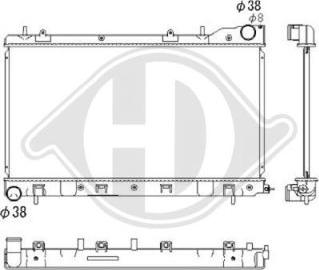 Diederichs DCM3048 - Радіатор, охолодження двигуна autocars.com.ua