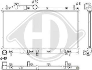 Diederichs DCM3049 - Радіатор, охолодження двигуна autocars.com.ua