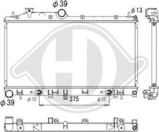 Diederichs DCM3051 - Радіатор, охолодження двигуна autocars.com.ua