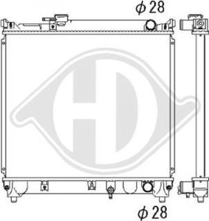 Diederichs DCM3071 - Радіатор, охолодження двигуна autocars.com.ua