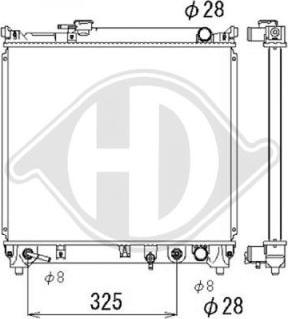 Diederichs DCM3094 - Радіатор, охолодження двигуна autocars.com.ua