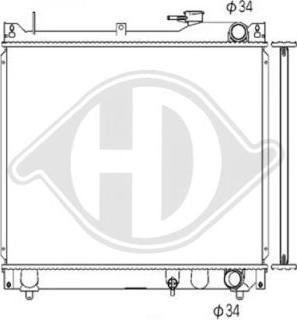 Diederichs DCM3099 - Радіатор, охолодження двигуна autocars.com.ua