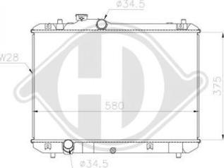 Diederichs DCM3101 - Радіатор, охолодження двигуна autocars.com.ua