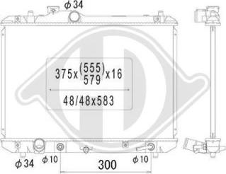 Diederichs DCM3108 - Радіатор, охолодження двигуна autocars.com.ua