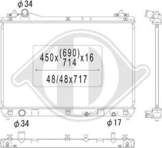 Diederichs DCM3110 - Радіатор, охолодження двигуна autocars.com.ua