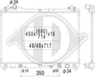 Diederichs DCM3112 - Радіатор, охолодження двигуна autocars.com.ua