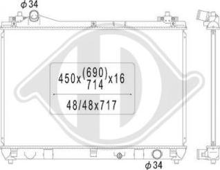 Diederichs DCM3113 - Радіатор, охолодження двигуна autocars.com.ua