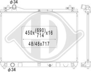 Diederichs DCM3114 - Радіатор, охолодження двигуна autocars.com.ua