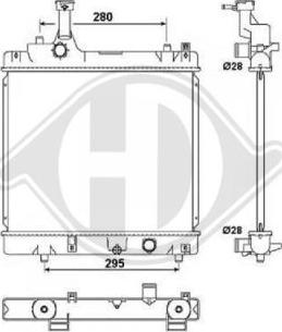 Diederichs DCM3120 - Радіатор, охолодження двигуна autocars.com.ua