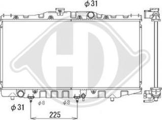 Diederichs DCM3132 - Радіатор, охолодження двигуна autocars.com.ua