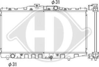 Diederichs DCM3133 - Радіатор, охолодження двигуна autocars.com.ua