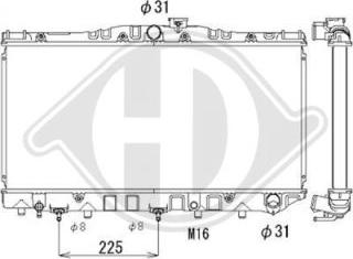 Diederichs DCM3134 - Радіатор, охолодження двигуна autocars.com.ua