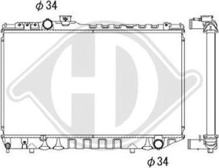 Diederichs DCM3135 - Радіатор, охолодження двигуна autocars.com.ua