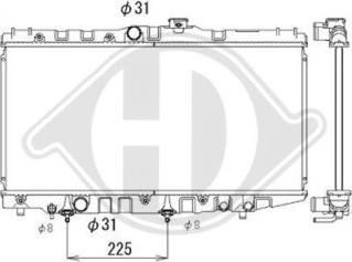 Diederichs DCM3145 - Радіатор, охолодження двигуна autocars.com.ua