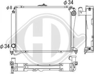 Diederichs DCM3149 - Радіатор, охолодження двигуна autocars.com.ua