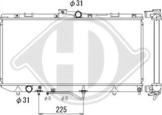 Diederichs DCM3155 - Радіатор, охолодження двигуна autocars.com.ua