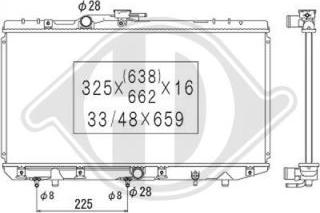 Diederichs DCM3160 - Радіатор, охолодження двигуна autocars.com.ua