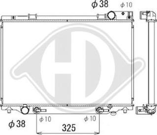 Diederichs DCM3164 - Радіатор, охолодження двигуна autocars.com.ua