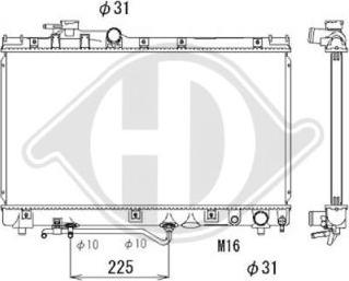 Diederichs DCM3172 - Радіатор, охолодження двигуна autocars.com.ua