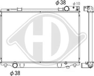 Diederichs DCM3173 - Радіатор, охолодження двигуна autocars.com.ua