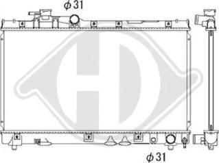 Diederichs DCM3178 - Радіатор, охолодження двигуна autocars.com.ua