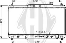 Diederichs DCM3200 - Радіатор, охолодження двигуна autocars.com.ua