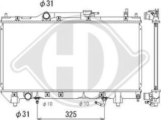 Diederichs DCM3202 - Радіатор, охолодження двигуна autocars.com.ua