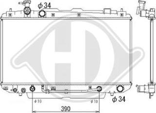 Diederichs DCM3230 - Радіатор, охолодження двигуна autocars.com.ua