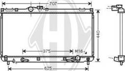 Diederichs DCM3246 - Радіатор, охолодження двигуна autocars.com.ua