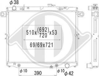 Diederichs DCM3250 - Радіатор, охолодження двигуна autocars.com.ua