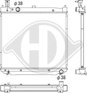 Diederichs DCM3310 - Радіатор, охолодження двигуна autocars.com.ua