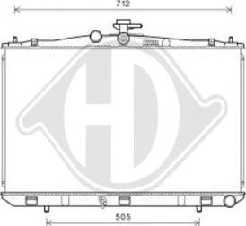 Diederichs DCM3347 - Радіатор, охолодження двигуна autocars.com.ua